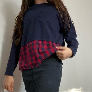 Blue sweater shirt